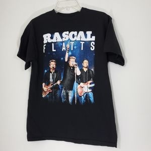 Rascal Flatts Black Tee, Size Medium